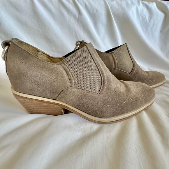 Rag and Bone Finlay Tan Beige Suede Booties Boots Size 6 - Picture 2 of 9